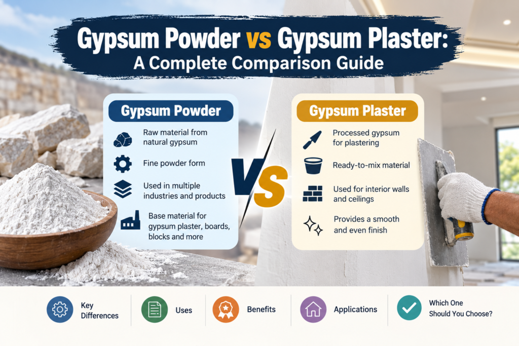 Gypsum Powder vs Gypsum Plaster Guide