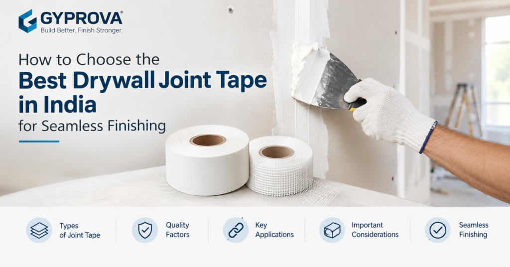 How To Choose Best Drywall Joint Tape in India For Seamless Finishing